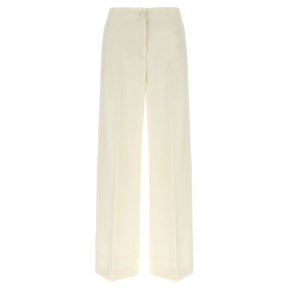 Brioni White Wool Casual Women's Pants
